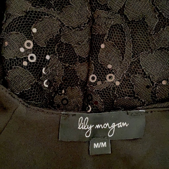 🍒 Black Lace Dress with a hint of Black Sequins!!!” - Picture 5 of 5